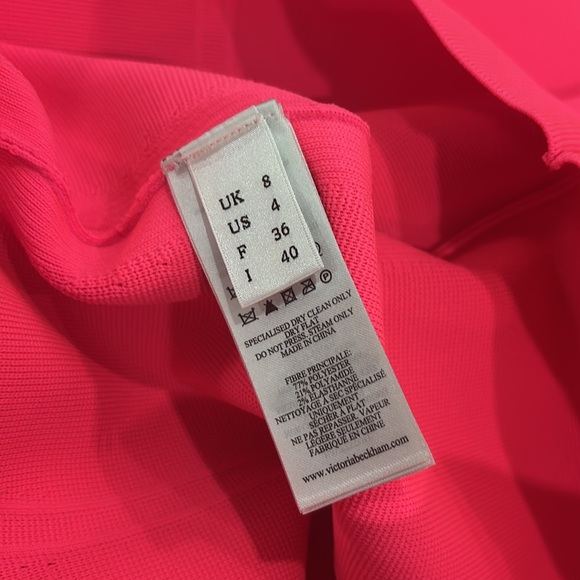 Victoria Beckham Cap Sleeve Fitted Mini Dress - Picture 7 of 9